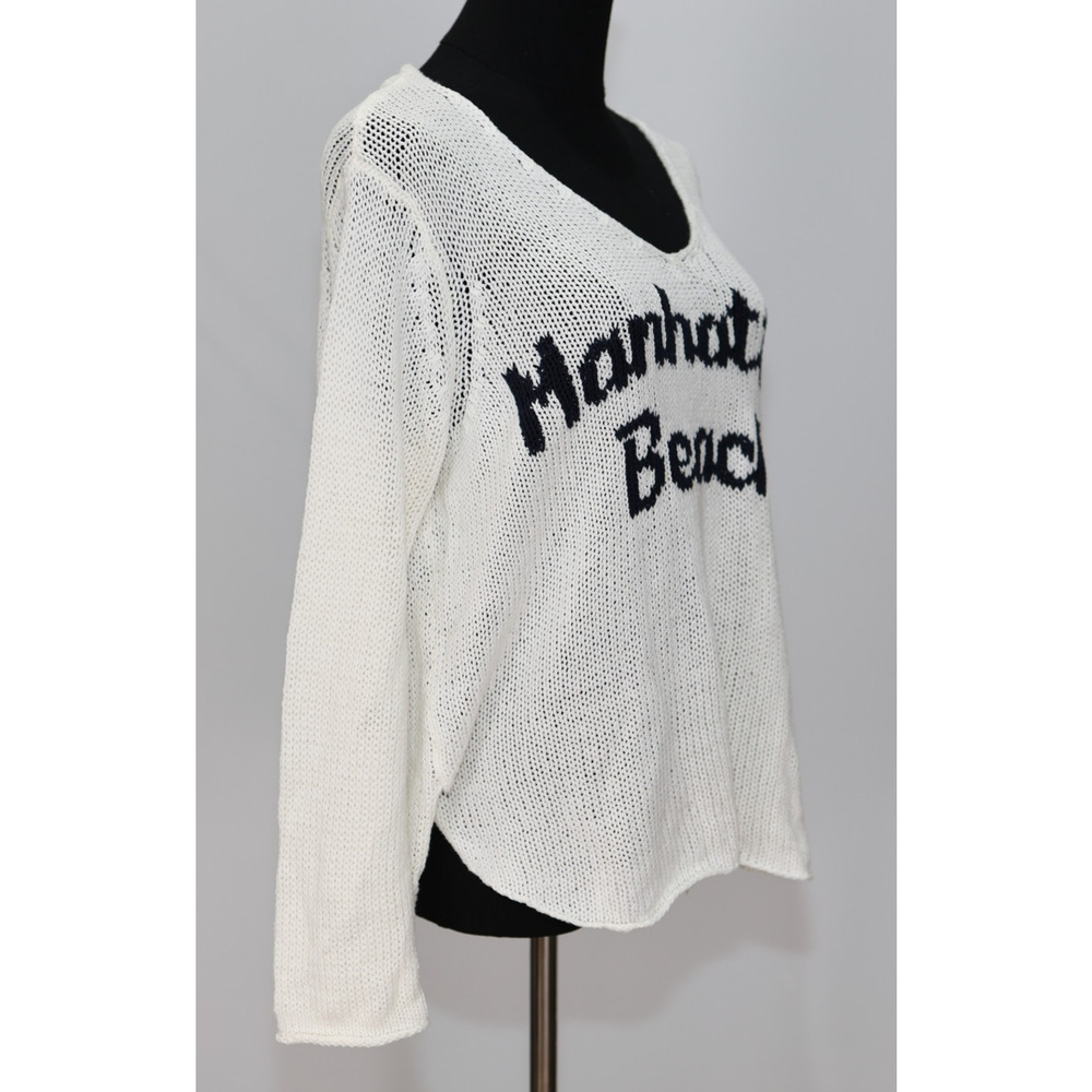 A5 Auth WOODEN SHIPS Paola Buendia Manhattan Beach Sweater Size S/M $148 - Picture 3 of 6